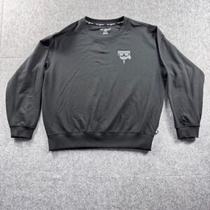 Karl Lagerfeld Paris Womens Black Ikonik Rhinestone Sweatshirt L4XHS088 Medium